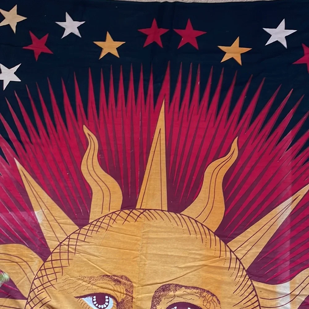 Sun and moon wall tapestry